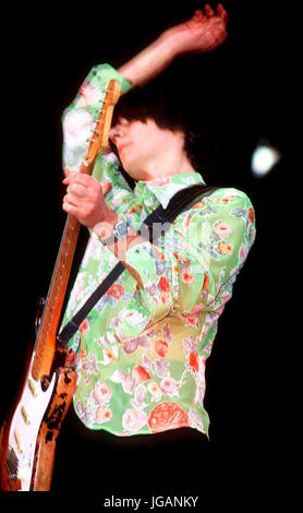 Les hippocampes - John Squire, V98 Festival, 1998, Hylands Park, Chelmsford, Essex, Grande-Bretagne - août 1998. Banque D'Images