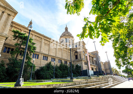 Musée national d'art de Catalogne, Barcelone, Catalogne, Espagne Banque D'Images