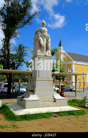 Curaçao Antilles néerlandaises Willemstad néerlandais la reine Wilhelmine stat Caraïbes du Sud Croisière de l'île de Miami (Floride) Banque D'Images