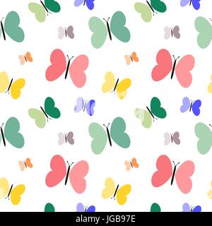 Vive les papillons colorés vecteur illustration de fond transparent Illustration de Vecteur