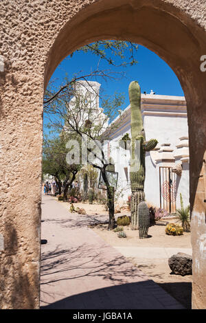 Mission San Xavier, Tucson, Arizona, USA Banque D'Images