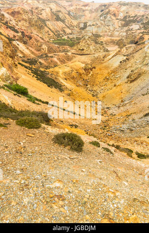 Parys Mountain ex mine de cuivre. Holyhead, Anglesey, Pays de Galles, Royaume-Uni Banque D'Images