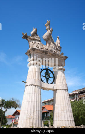 Monument à Juan de la Cosa, Santoña, Cantabria, ESPAGNE Banque D'Images