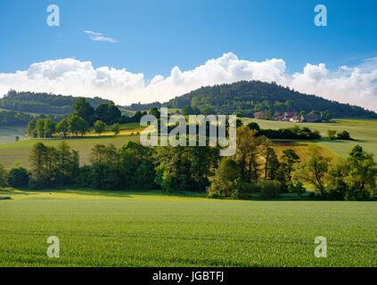 Plesten Village près de Neustadt, près de Coburg, district de Coburg, Haute-Franconie, Franconia, Bavaria, Germany Banque D'Images