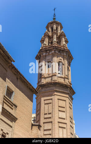 Clocher de l'église dans le quartier de Russafa Valencia, Espagne Banque D'Images