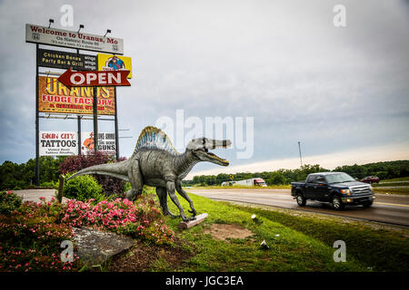 Uranus, l'historique Route 66, l'Interstate 44, Missouri, États-Unis Banque D'Images