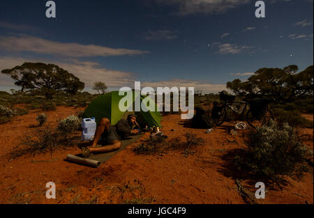 Camping en Australie Banque D'Images