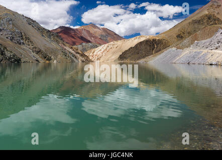 Agua Negra Pass, Andes, Argentine, Chili Banque D'Images