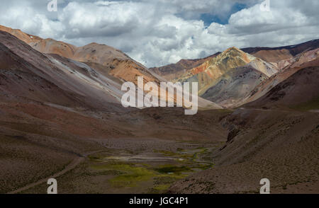 Agua Negra Pass, Andes, Argentine, Chili Banque D'Images