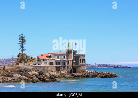 Château Wulff, Viña del Mar, Chili, Amérique du Sud Banque D'Images