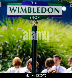 Londres, Royaume-Uni, 5 juillet 2017 : Jour 3 au tennis de Wimbledon 2017 au All England Lawn Tennis et croquet Club à Londres. Crédit : Frank Molter/Alamy Live News Banque D'Images