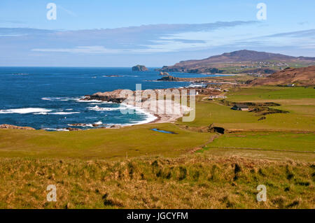 Vues de Malin Head, le point le plus au nord dans le comté de Donegal, Irlande Banque D'Images