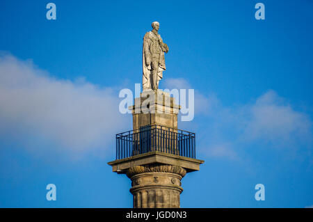 Le monument de Grey, Grey Street, centre-ville, Newcastle upon Tyne, Tyne and Wear, England, UK. Banque D'Images