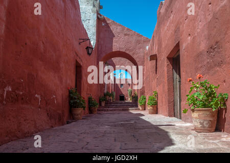 Monastère de Santa Catalina, Arequipa, Pérou Banque D'Images