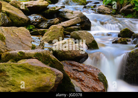 La cascade de Balea les montagnes de Fagaras, en Roumanie. Banque D'Images