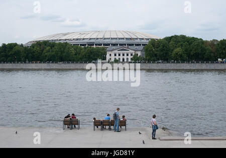 Moscou, Russie - 18 juin, 2017. Vue sur Complexe sportif olympique Luzhniki à Moscou Banque D'Images