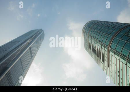 Gratte-ciel à Futian district, Shenzhen, Guangdong Province, ville de Chine Banque D'Images