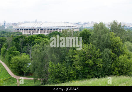 Vue sur Complexe sportif olympique Luzhniki à Moscou Banque D'Images