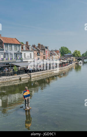 Fleuve de la Somme, Amiens, France Banque D'Images