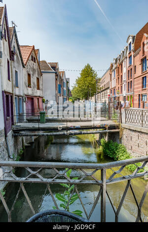 Vieille ville d'Amiens, France Banque D'Images