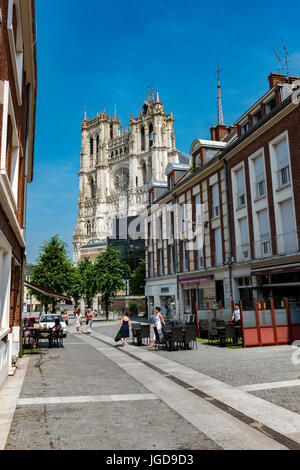 La Cathédrale d'Amiens, Amiens Banque D'Images