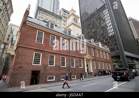 Bâtiment Old State House Boston USA Banque D'Images