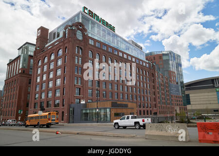 L'ancien quai Lovejoy signal sous-marin monde converse bâtiment bâtiment du siège, Boston USA Banque D'Images