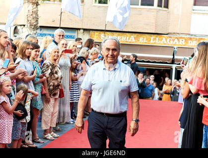 Torrevieja, Espagne - 1 juillet 2017 : foule de gens sur l'ouverture de Festival du film russe dans la ville de Torrevieja. Costa Blanca. Espagne Banque D'Images