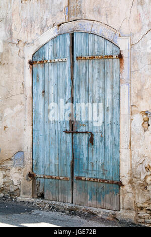 Scène de rue dans le village traditionnel de montagne de Pano Lefkara, Chypre Banque D'Images