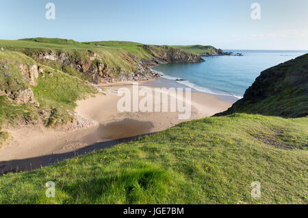 Village de Durness, en Écosse. Tôt le matin de la vue pittoresque de la baie de Sango au nord du village écossais de Durness. Banque D'Images