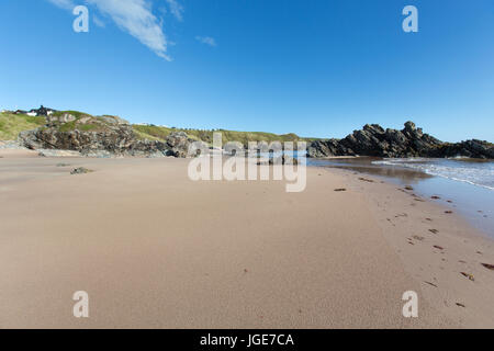 Village de Durness, en Écosse. Tôt le matin de la vue pittoresque de la baie de Sango au nord du village écossais de Durness. Banque D'Images