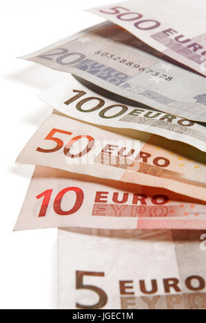 Billet en euros ; Banque D'Images