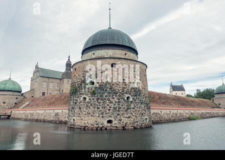 La Suède, Vadstena - Juillet 2, 2017 : un de Vadstena le plus vieilles villes Banque D'Images