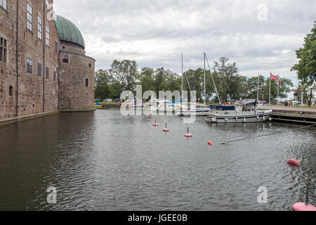 La Suède, Vadstena - Juillet 2, 2017 : un de Vadstena le plus vieilles villes Banque D'Images