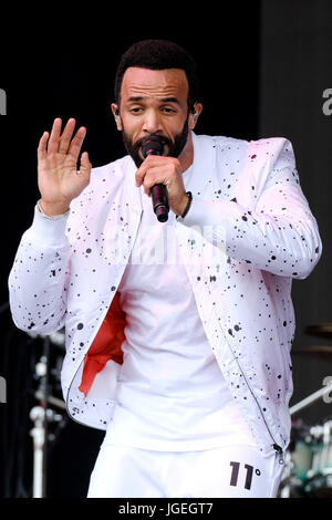 Craig David à Glastonbury Festival 2017 - Samedi 24 juin 2017. Glastonbury Festival greenfield est le plus grand festival de musique et d'arts dans le monde. Photo - Craig David Ashley , Craig David . Banque D'Images