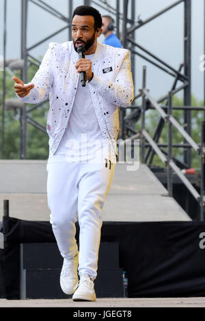 Craig David à Glastonbury Festival 2017 - Samedi 24 juin 2017. Glastonbury Festival greenfield est le plus grand festival de musique et d'arts dans le monde. Photo - Craig David Ashley , Craig David . Banque D'Images