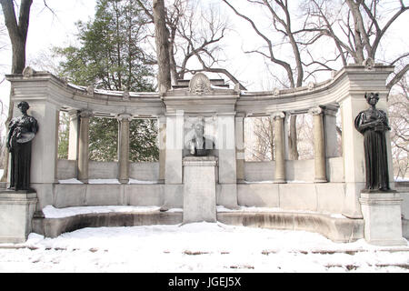 Richard Morris Hunt Memorial, 5e avenue, Central Park, New York, United States Banque D'Images