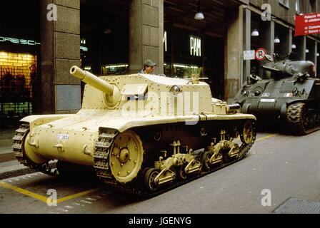 L'armée italienne, autopropulsés anti-char Fiat-Ansaldo 75/18 de la Seconde Guerre mondiale Banque D'Images