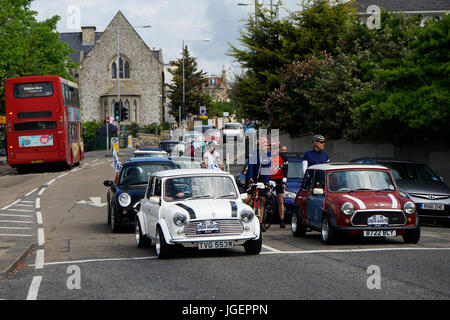 Brighton, UK - 17 mai 2015 : Londres à Brighton Mini Car s'exécuter. Cet événement annuel est organisé par la London et Surrey Mini Owners Club. Banque D'Images