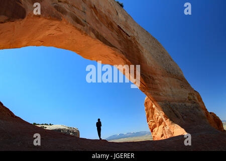 Le Wilson Arch près de Moab. L'Utah. Banque D'Images