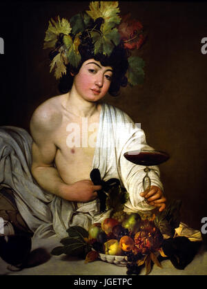 L'adolescent Bacchus 1595 - 1597 Caravaggio (1571-1610), Michelangelo Merisi da Caravaggio Michelangelo Merisi : nom de naissance. L'italien en Italie Banque D'Images