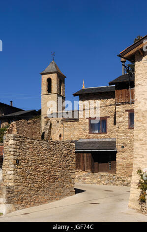 Village de Sant Andreu de Baltarga, Bellver de Cerdanya, province de Gérone, Pyrénées, Espagne Banque D'Images