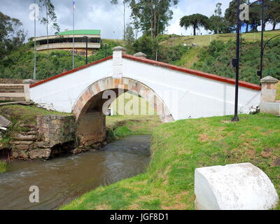 19ème juin 2017, TUNJA, COLOMBIE - Puente de Boyaca, le site de la célèbre bataille de Boyaca où l'armée de Simon Bolivar, avec l'aide de la Brit Banque D'Images