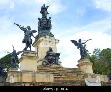 Le von Miller Monument à Puente de Boyaca, le site de la célèbre bataille de Boyaca où l'armée de Simon Bolivar, avec l'aide de la jambe britannique Banque D'Images