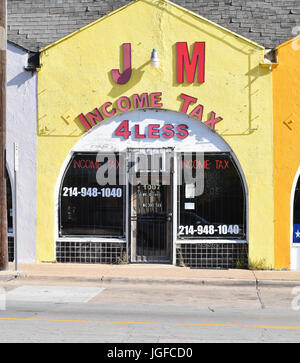 J&M Independent Tax Service office Banque D'Images