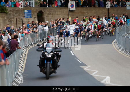 Course sur route élite Mens Skipton mercredi 05 juillet 2017 Banque D'Images