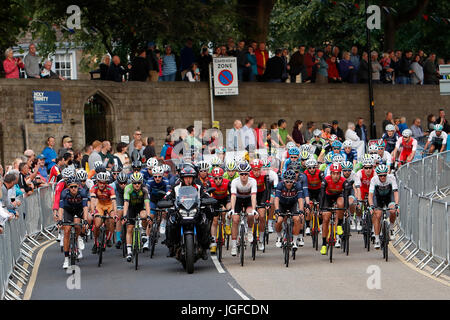 Course sur route élite Mens Skipton mercredi 05 juillet 2017 Banque D'Images