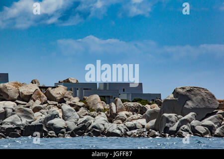 L'île de Cavallo, partie de l'archipel des Lavezzi du détroit de Bonifacio (Corse), Banque D'Images