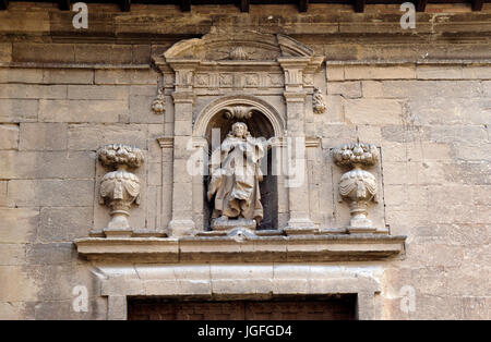 Détail de la cathédrale, Calahorra, La Rioja, Espagne Banque D'Images