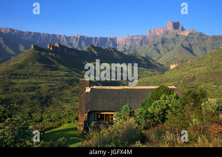 Camp de Thendele uKahlamba Royal Natal Park Parc du Drakensberg, KwaZulu-Natal, Afrique du Sud Banque D'Images